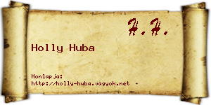 Holly Huba névjegykártya