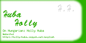 huba holly business card
